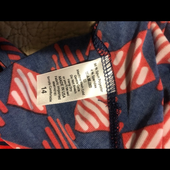 LuLaRoe Kids 14 Azure skirt NWOT - Picture 2 of 2